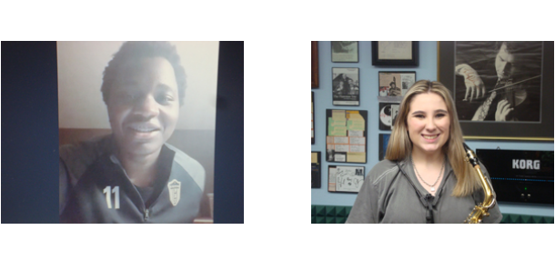 April 2021  Ange M. Sax/Composition Millie F. Sax/Drums